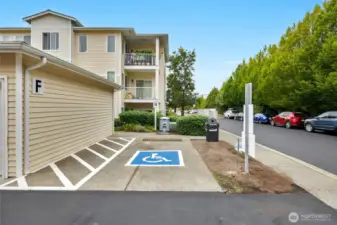 Handicap Parking just across from the unit…