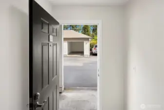 Garage located conveniently across from unit.