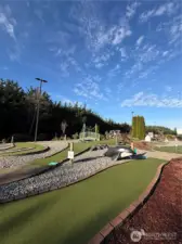 PenMet Park's put put golf course. It's a beautiful course that provides fun for all ages. Just around the corner.