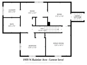 Lower level layout