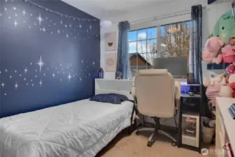 Another view of one of the secondary bedrooms on the upper level.