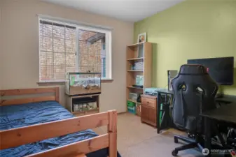 The 2nd secondary bedroom on the upper level.