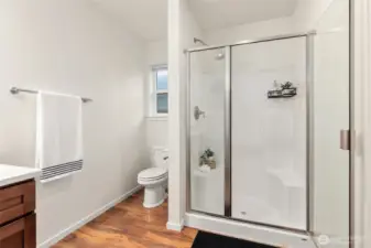 Primary bath with shower