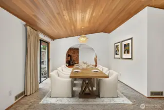 Virtually Staged Dining Room