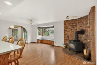 Window nook off the kitchen.