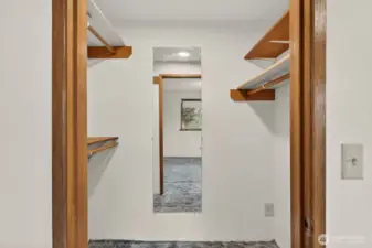 Walk in closet.