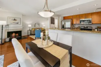 Spacious dining area