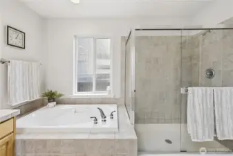 Spacious Primary Bathroom