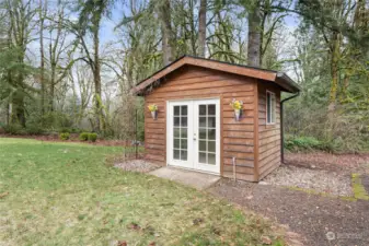 This home and property is so amazing; even the storage shed has 'curb appeal'!