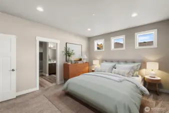Master Bedroom - staged