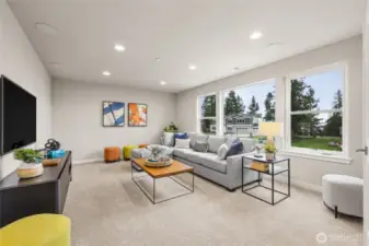 Bonus Room w/ built-in speakers. Photos are for representational purposes only.  Colors and options may vary.