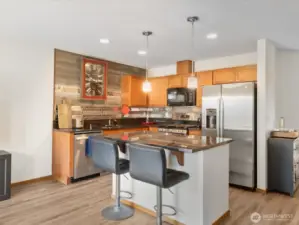 With new matching SS refrigerator, dishwasher and range, really sharpen up your new kitchen!
