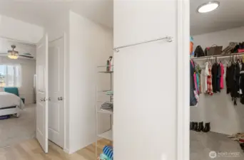 Primary walk-in closet
