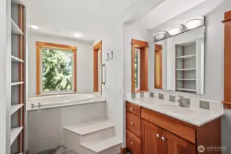 Upstairs 5-piece bathroom