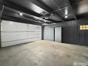 Even the two car garage is filled with natural light! Deep, built-in storage closets line the walls.