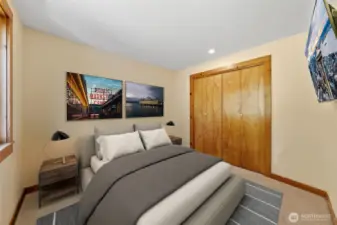 2nd bedroom~virtually staged to show you how nice this room is