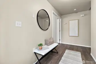 Walk right in with no stairs to navigate and be greeted by beautiful new LVP flooring in soft, warm tones that instantly make the home feel comfortable and inviting.