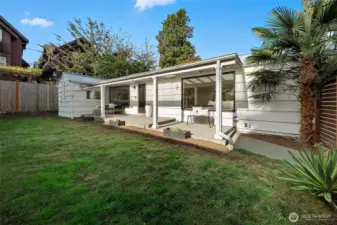 Large front yard