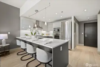 new counters floor and pedini cabinets