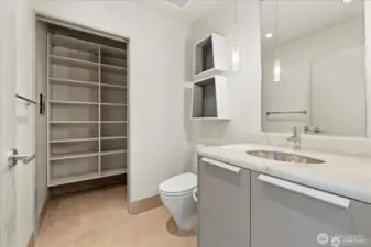 powder room plus huge storage