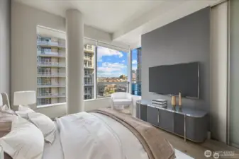 with extra corner of windows