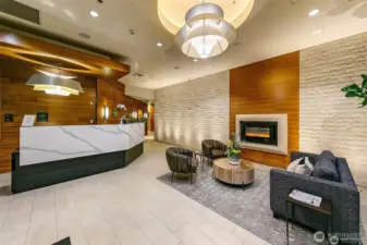 olive 8 newly designed lobby with 24/7 concierge professional staff