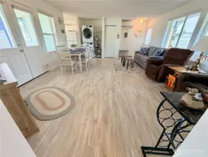 View of the great room from hallway.