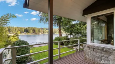 Main level deck view