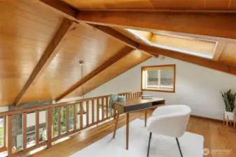Loft overlooking main living space