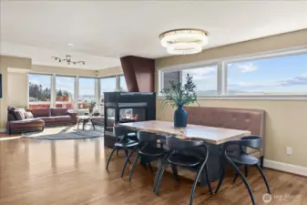 Dining looking onto the living room