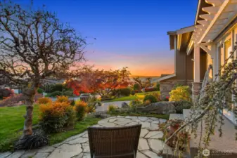 Private patio space off of the primary suite