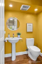 Powder bathroom on main