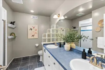 3/4 bath on the lower level