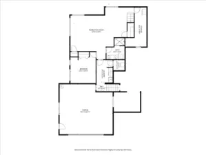 Lower level floor plan