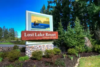 ENTRANCE TO LOST LAKE PARK WITH SECURITY GATE