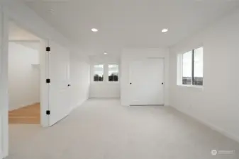 Upstairs Bonus Room w/Vaulted Ceiling (not shown) - Pics are of a different 2389 Kyler plan home. Features and colors may differ.