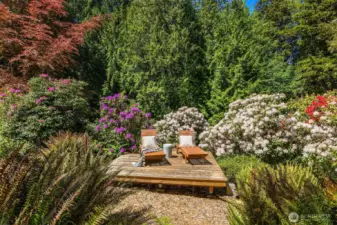 Sun Deck in garden area