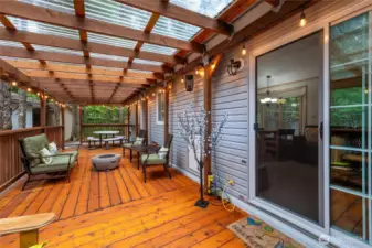 Roomy deck