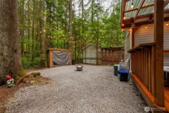 New gravel walk area