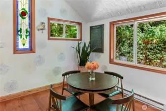 Sunny dining area