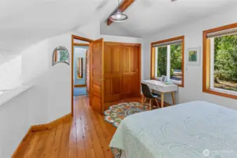Second of two bedrooms on upper level