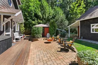 Door on left is the side entrance and leads to kitchen