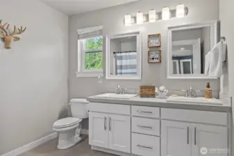 Second full bath upstairs