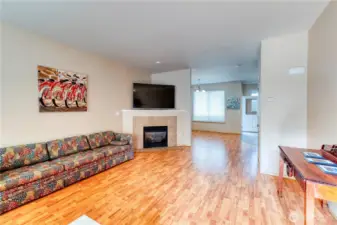 Living Room with Gas Fireplace.