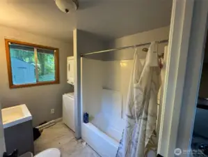 Main Floor Bathroom and Laundry Room