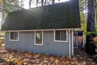 Right side of house from back corner