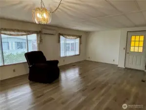 Living room looking at front door.