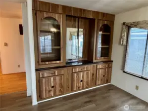 China cabinet off living room