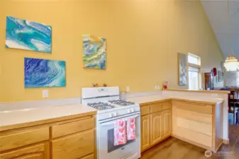 Large kitchen with ample countertop space!