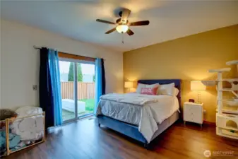 Main floor primary bedroom